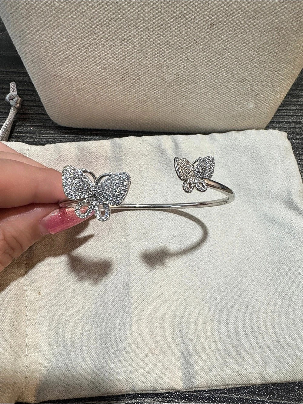 Banter Silver Butterfly Cuff Bracelet Like New